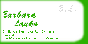 barbara lauko business card